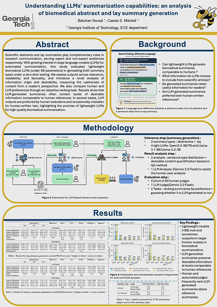 Understanding LLMs' summarization capabilities: an analysis of biomedical abstract and lay summary generation