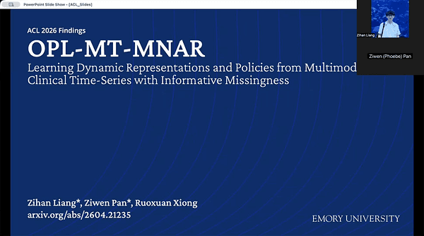 Learning Dynamic Representations and Policies from Multimodal Clinical Time-Series with Informative Missingness