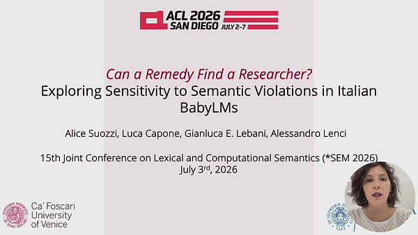 Can a Remedy Find a Researcher? Exploring the Development of Semantic Knowledge in Italian BabyLMs