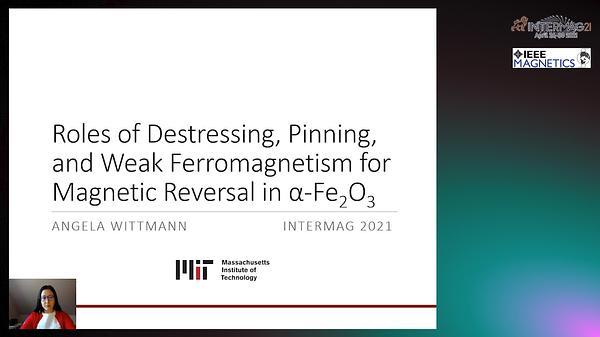  Roles of Destressing, Pinning, and Weak Ferromagnetism for Magnetic Reversal in α-Fe2O3