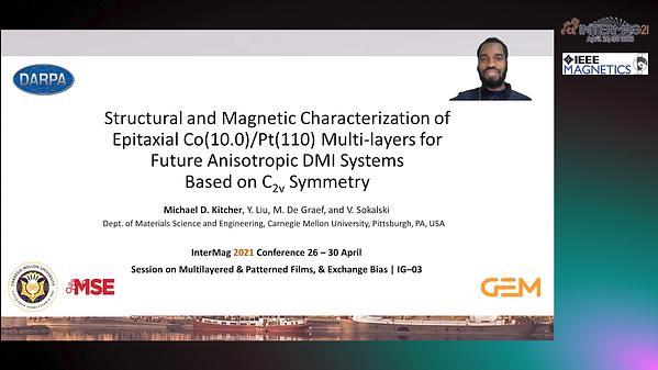 Structural and Magnetic Characterization of Epitaxial Co(10.0)/Pt(110) Multi-layers for Future Anisotropic DMI Systems Based on C2v Symmetry