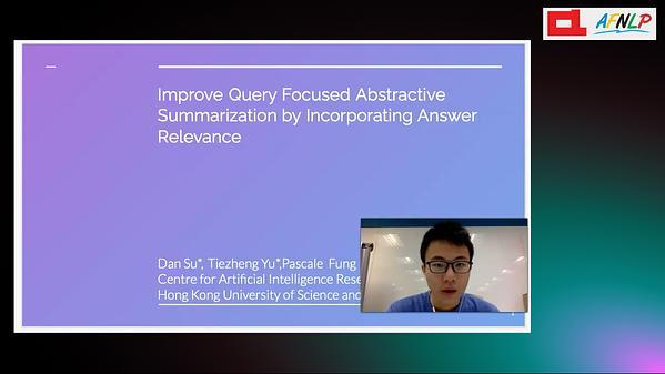 Improve Query Focused Abstractive Summarization by Incorporating Answer Relevance
