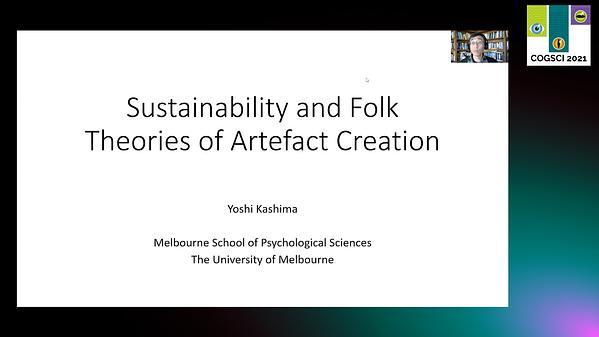 Sustainability and folk theories of artefact creation