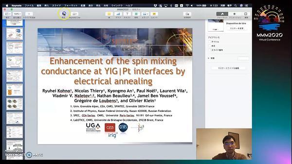 Enhancement of the spin mixing conductance at YIG/Pt interfaces by electrical annealing