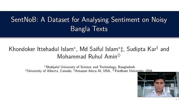 SentNoB: A Dataset for Analysing Sentiment on Noisy Bangla Texts
