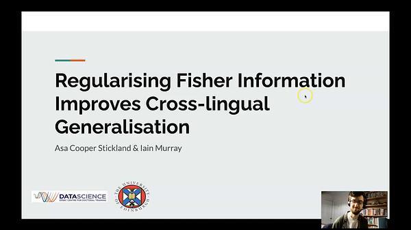 Regularising Fisher Information Improves Cross-lingual Generalisation