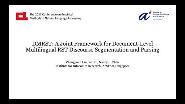 DMRST: A Joint Framework for Document-Level Multilingual RST Discourse Segmentation and Parsing