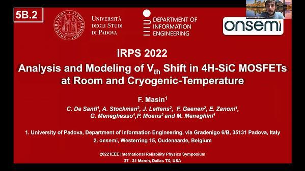 Analysis and Modeling of Vth Shift in 4H-SiC MOSFETs at Room and Cryogenic-Temperature