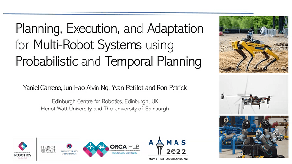Planning, Execution, and Adaptation for Multi-Robot Systems using Probabilistic and Temporal Planning