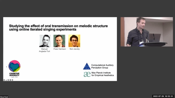 Studying the Effect of Oral Transmission on Melodic Structure using Online Iterated Singing Experiments