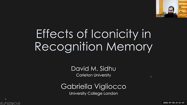 Effects of Iconicity in Recognition Memory