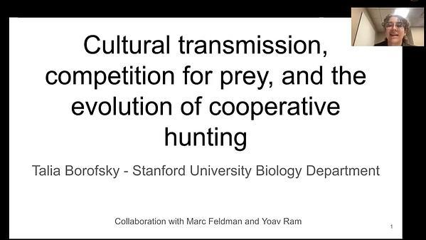 Cultural transmission, competition for prey, and the evolution of cooperative hunting