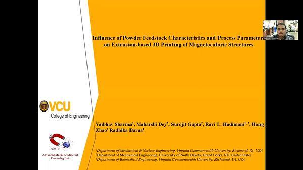 Influence of Powder Feedstock Characteristics and Process Parameters on Extrusion based 3D Printing of Magnetocaloric Structures