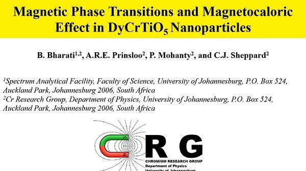 Magnetic phase transitions and magnetocaloric effect in DyCrTiO5 nanoparticles