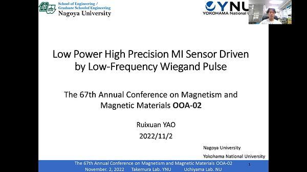 Low Power High Precision MI Sensor Driven by Low Frequency Wiegand Pulse