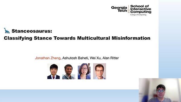 Stanceosaurus: Classifying Stance Towards Multicultural Misinformation