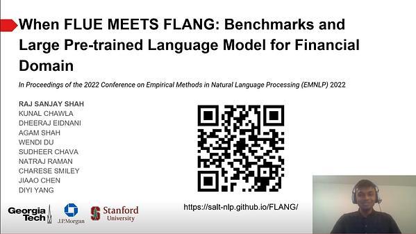 When FLUE Meets FLANG: Benchmarks and Large Pretrained Language Model for Financial Domain