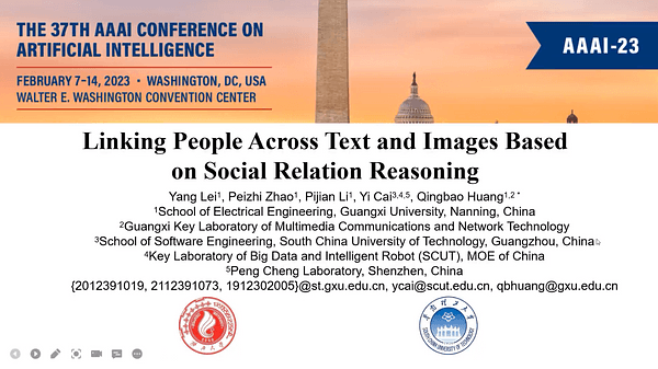 Linking People Across Text and Images Based on Social Relation Reasoning