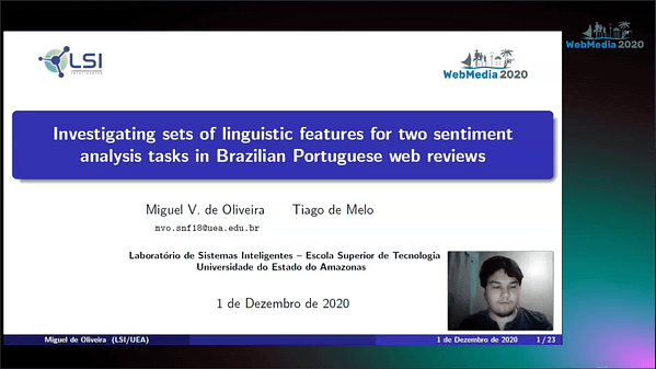Investigating sets of linguistic features for two sentiment analysis tasks in Brazilian Portuguese web reviews