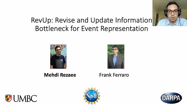RevUp: Revise and Update Information Bottleneck for Event Representation