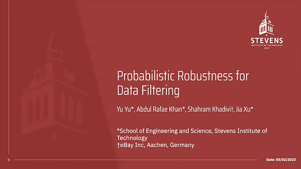 Probabilistic Robustness for Data Filtering