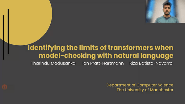 Identifying the limits of transformers when performing model-checking with natural language
