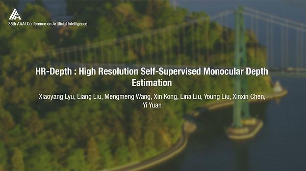 HR-Depth : High Resolution Self-Supervised Monocular Depth Estimation