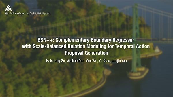 BSN++: Complementary Boundary Regressor with Scale-Balanced Relation Modeling for Temporal Action Proposal Generation