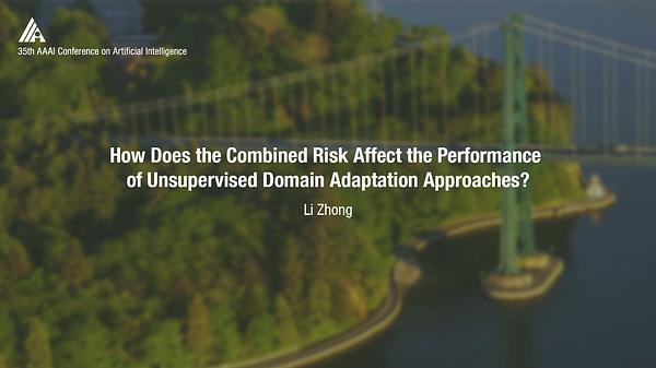 How Does the Combined Risk Affect the Performance of Unsupervised Domain Adaptation Approaches?