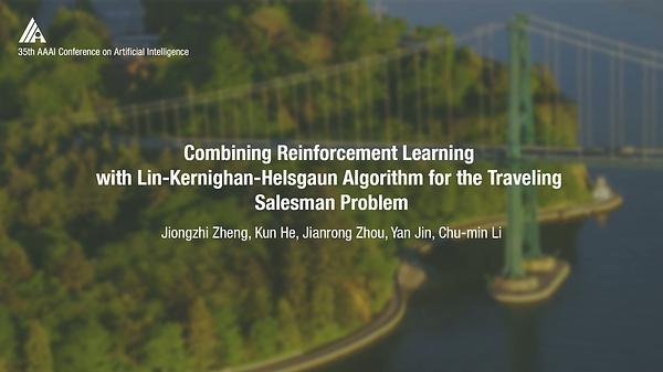 Combining Reinforcement Learning with Lin-Kernighan-Helsgaun Algorithm for the Traveling Salesman Problem