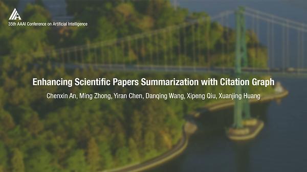 Enhancing Scientific Papers Summarization with Citation Graph