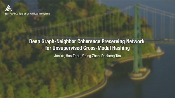 Deep Graph-Neighbor Coherence Preserving Network for Unsupervised Cross-Modal Hashing