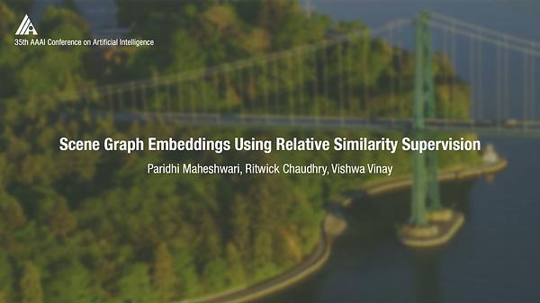Scene Graph Embeddings Using Relative Similarity Supervision