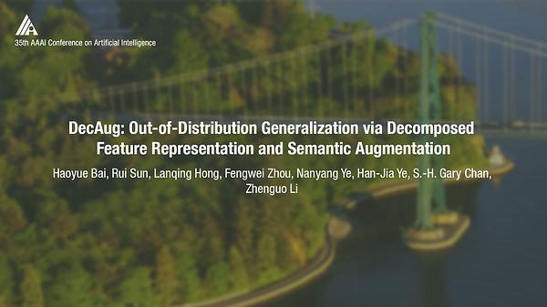DecAug: Out-of-Distribution Generalization via Decomposed Feature Representation and Semantic Augmentation
