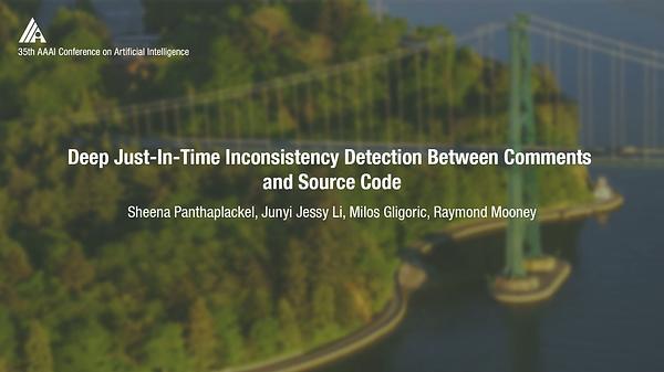 Deep Just-in-Time Inconsistency Detection between Comments and Source Code