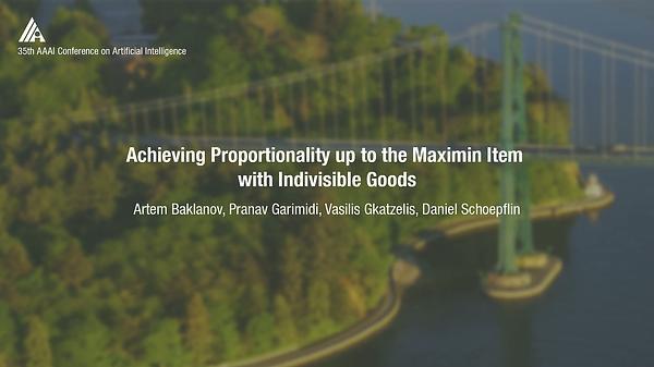 Achieving Proportionality up to the Maximin Item with Indivisible Goods