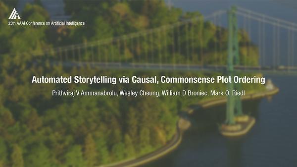 Automated Storytelling via Causal, Commonsense Plot Ordering