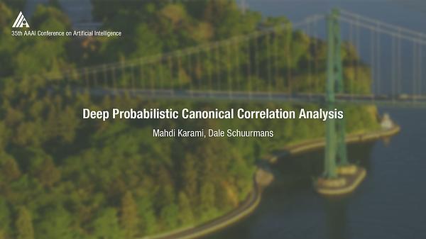 Deep Probabilistic Canonical Correlation Analysis