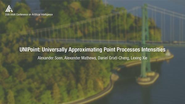UNIpoint: Universally Approximating Point Processes Intensities