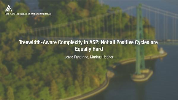 Treewidth-Aware Complexity in ASP: Not All Positive Cycles Are Equally Hard