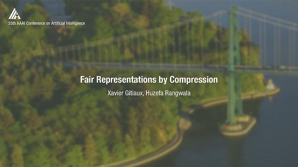 Fair Representations by Compression