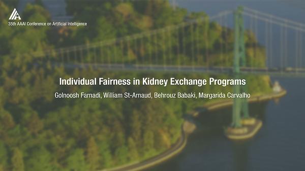 Individual Fairness in Kidney Exchange Programs