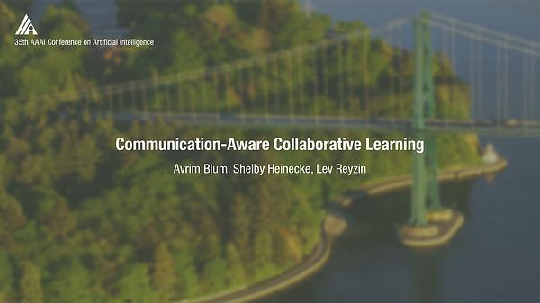 Communication-Aware Collaborative Learning
