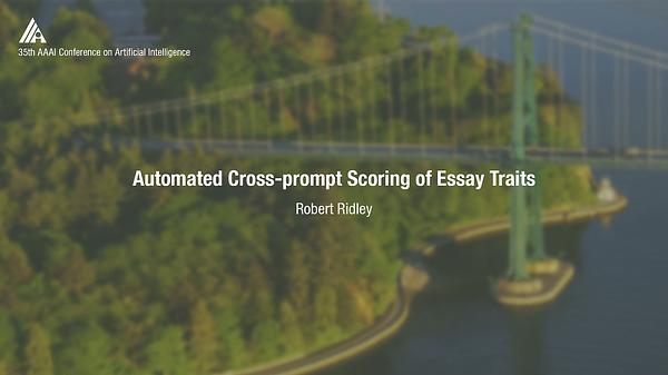 Automated Cross-Prompt Scoring of Essay Traits