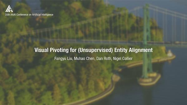 Visual Pivoting for (Unsupervised) Entity Alignment