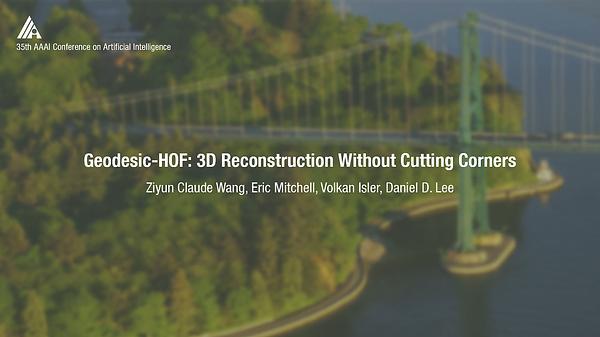 Geodesic-HOF: 3D Reconstruction without Cutting Corners