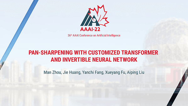 Pan-Sharpening with Customized Transformer and Invertible Neural Network
