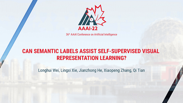 Can Semantic Labels Assist Self-Supervised Visual Representation Learning?