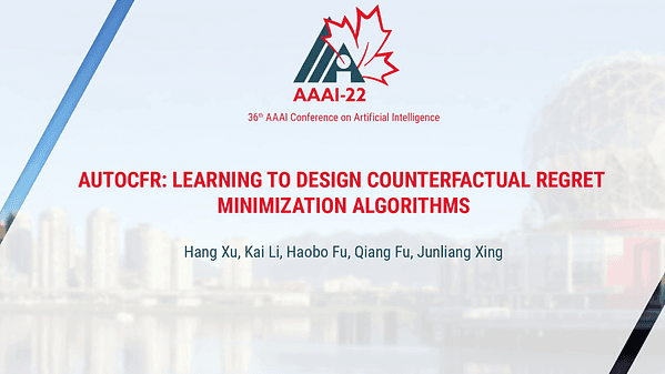 AutoCFR: Learning to Design Counterfactual Regret Minimization Algorithms