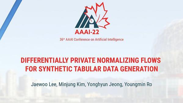 Differentially Private Normalizing Flows for Synthetic Tabular Data Generation